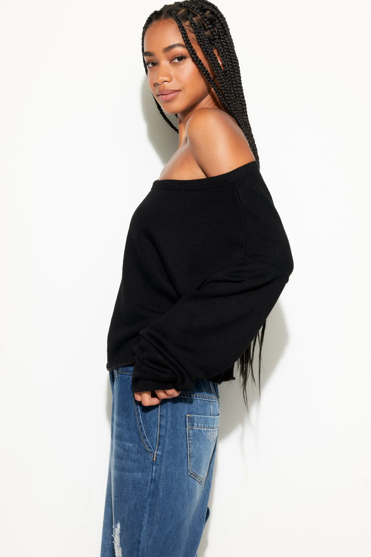 Bella Off Shoulder Sweatshirt