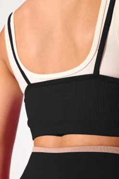 Black Gemini Longline Bra