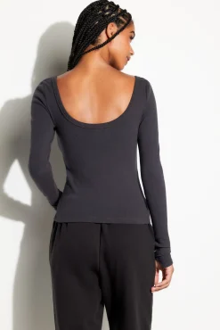 Chrissie Rib L/S Top