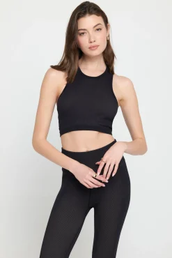 Icon Jacquard Crop Tank