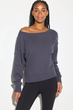 La Vida Off Shoulder Sweatshirt