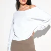 La Vida Off Shoulder Sweatshirt
