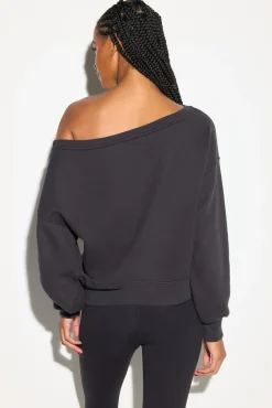 La Vida Off Shoulder Sweatshirt