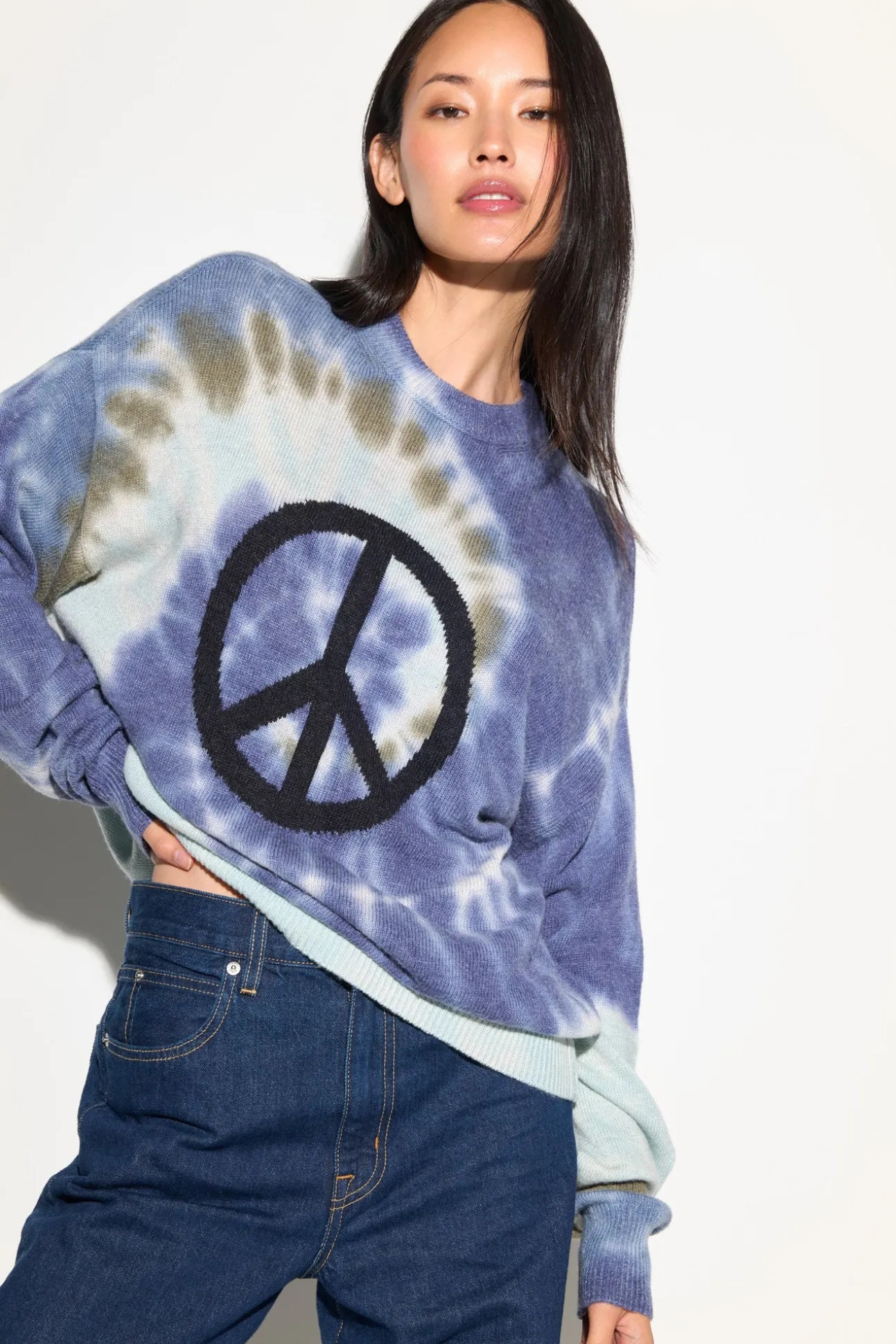 Peace Tie Dye Maude Sweater