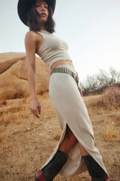 Raquel Rib Maxi Skirt