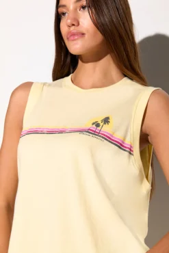 Sunset Stripe Bowery Tank