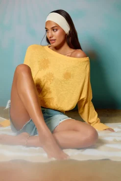 Telepathic Devon Off Shoulder Sweater